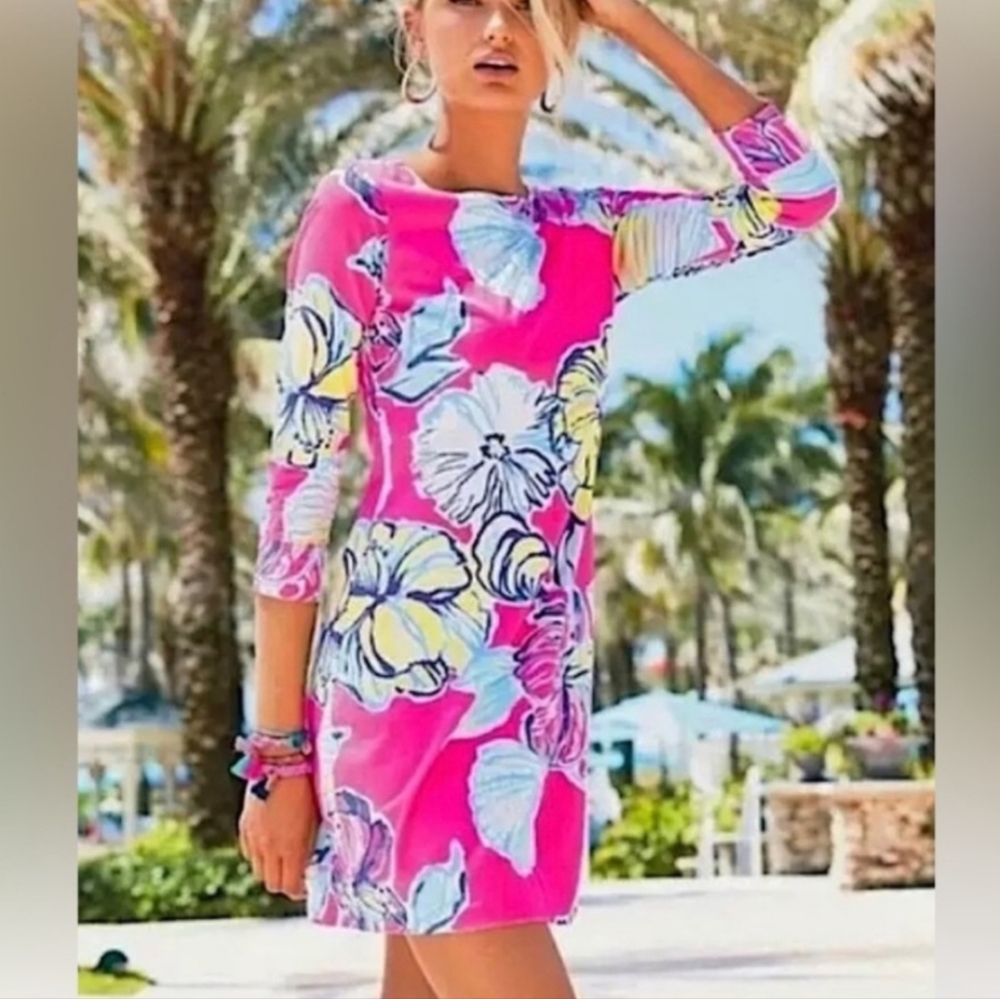 Lilly Pulitzer Floral Long Sleeve Dress